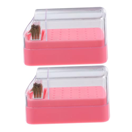 HAPINARY 2stücke Bohrmaschinenhalter Mit Löchern Für Nagelbohrer Aufbewahrungsbox Für Nagelbohrer Organizer Für Maniküre-bohrer Tragbarer Halter Für von HAPINARY
