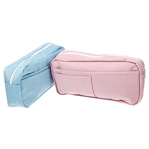 HAPINARY 2stücke Stiftbeutel Mit Reißverschluss Waschbar Schreibwarenbeutel Tragbar Für Studenten Und Junge Mädchen von HAPINARY