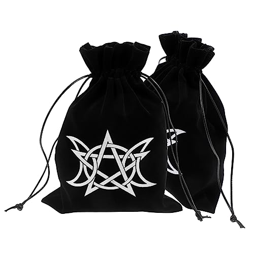 HAPINARY 2stücke Tarot Karten Kordelzug Tasche Tarot Karten Lagerung Tasche Stoff Taschen Für Aufbewahrungshalter Und Kleine Schmuckstücke Organizer von HAPINARY