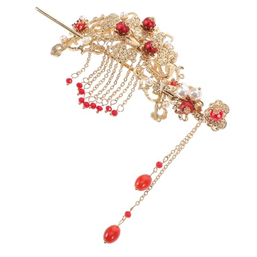 HAPINARY 2stücke Chinesische Haarspange Mit Perle Blumen Retro Haarnadeln Für Frauen Klassische Haar Clips Als Accessoire Für Hanfu Kimono von HAPINARY