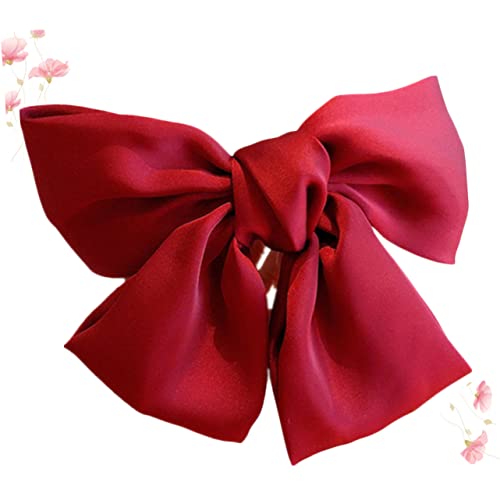 HAPINARY Haarspangen-set 2 Große Schleifen Bezaubernde Haarspange Bobby Pin Für Damen Party-accessoire Rot Modisch Und Langlebig von HAPINARY