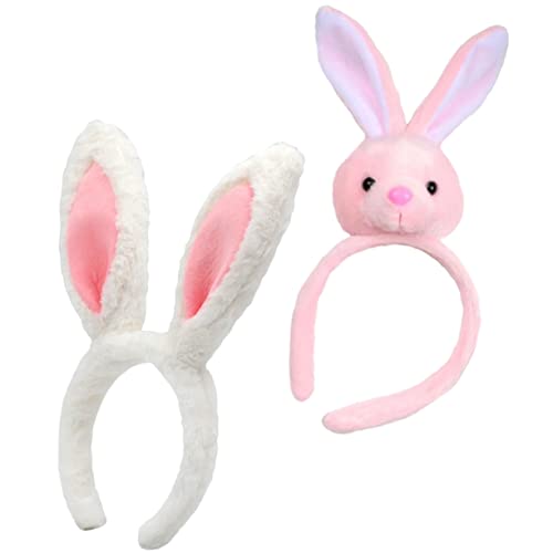 HAPINARY Stirnband Mit Hasenohren Haarband Für Mädchen Osterdekoration Bezauberndes Tierkostüm Langlebig Und Bequem Zu Tragen von HAPINARY