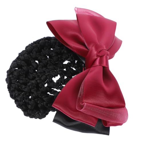 HAPINARY 2stücke Haarnetz Mit Schleifen-dekoration Für Damen Elegante Haarspange Für Dutt Vielseitig Einsetzbar Für Berufe Wie Stewardess Und Mehr von HAPINARY