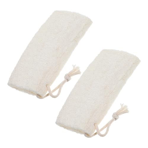 HAPINARY 2er-pack Natürliche Luffa-badetücher – 15 Cm 5 5–8 Cm Durchmesser – Peeling-schrubber Für Dusche Und Bad von HAPINARY