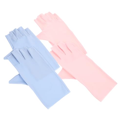HAPINARY 2paare Uv-schutzhandschuhe Für Maniküre Atmungsaktiv Und Schweißabsorbierend Gegen Uv-licht Bequem Und Sicher Zu Tragen von HAPINARY