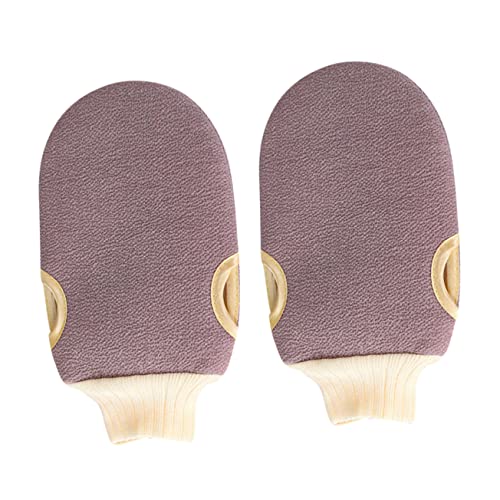 HAPINARY 2pcs Bad Fäustling Handschuhe Peeling Handschuh Waschen Handtücher Dusche Zurück Massage Handschuh von HAPINARY