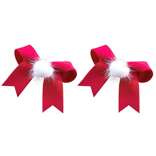 HAPINARY 2pcs Bowknot Haar Clip Entzückende Rote Haar Bogen Clip Für Mädchen Stilvolle Haar Zubehör Set von HAPINARY