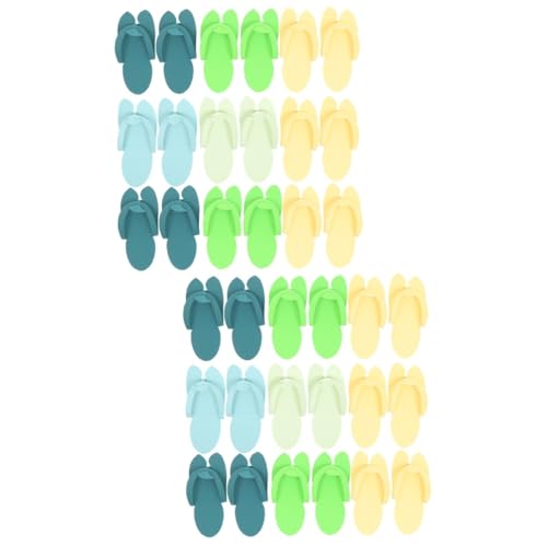 HAPINARY 2sets Eva Material Sliers Rutschen Frauen Sliers Hausschuhe Einweg Pediküre Spa Hotel 12pairs * 2 von HAPINARY
