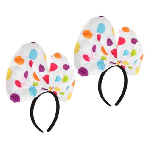 HAPINARY 2stücke Clown-haarband Mit Schleife Buntes Design Für Damen Kostümzubehör Für Halloween Karneval Und Cosplay-verkleidungen von HAPINARY