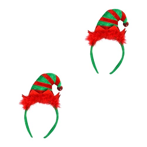 HAPINARY 2stücke Weihnachts-haarreif Grünem Design Festliche Stirnband-dekoration Für Kostüme Party-accessoire Für Erwachsene Für Weihnachten Und Halloween Feiern von HAPINARY