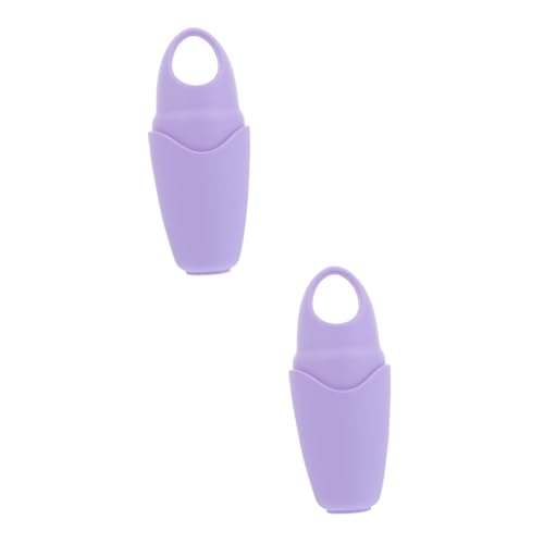 HAPINARY 2st -massage-tool Massagegerät Mit Kalten Kompressen Aufkleber Für Erwachsene Gesichtsmassagegerät Mit Eiskugel Eisgesichtsrollenform Formen Für Eiswürfel Violett Kieselgel von HAPINARY