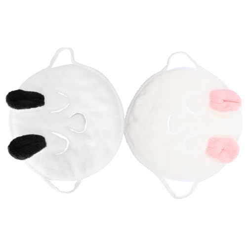 HAPINARY 2st Feuchtigkeitsspendende Und Feuchtigkeitsspendende Gesichtstücher Schäumender Gesichtsreiniger Wischt Reinigungsmittel Handtücher Handtuchmaske Süß Korallenvlies von HAPINARY