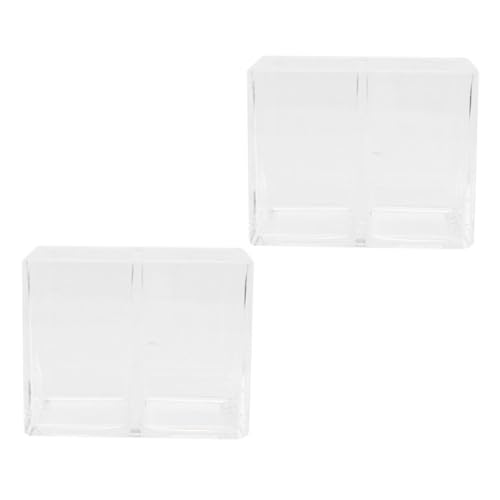HAPINARY 2st Für Make-up-pinsel Besteck-organizer Schwamm Organizer-behälter Markierungen Stiftspeicher Halter Machen Federmäppchen Ästhetik Inhaber Minze Transparent Acryl von HAPINARY