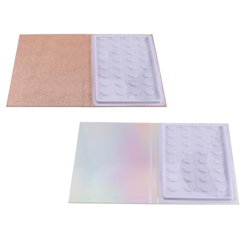 HAPINARY 2st Für Wimpern Buch Zur Wimpernaufbewahrung Make -up -bürstenhalter Flüssig Zubehör Deckel Highlighter-make-up Gefälscht Schminkkasten Anzeige Wimpernetui Plastik von HAPINARY