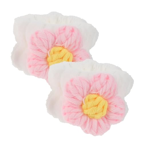 HAPINARY 2stücke Blumen-waschbänder Für Frauen Wasserabsorbierende Handgelenk-bänder Zum Gesichtsreinigen Und Makeup-anwenden Für Zuhause Und Wellness-aktivitäten von HAPINARY