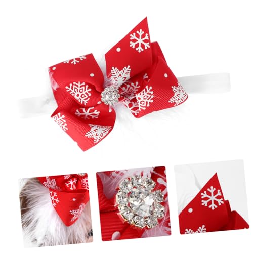 HAPINARY 2st Kleinkind Baby Mädchen Stirnband Weihnachten Kind Haar Zubehör Schleifen Und Stirnbänder Für Babymädchen Dehnbare Stirnbänder Für Babys Neugeboren Elastizität Krawatte Stoff von HAPINARY