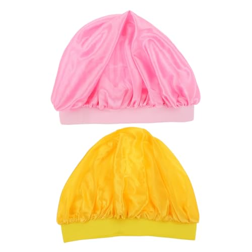 HAPINARY 2st Kinder Nachthaube Duschhaube Haarschutzmütze Bademütze Für Babys Damenhüte Und Mützen Schlafmütze Duschhut Für Kinder Seidenhaube Zum Schlafen Haarhaube Für Kinder Die Seide von HAPINARY