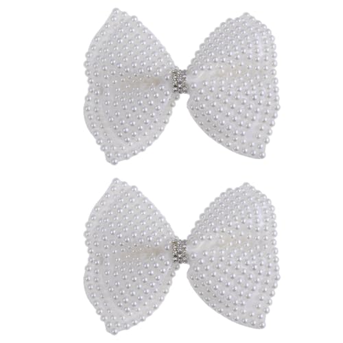 HAPINARY Perlenhaarspange Mit Schleife Elegante Haarspangen Mit Kunstperleneinlage Für Mädchen Und Frauen von HAPINARY