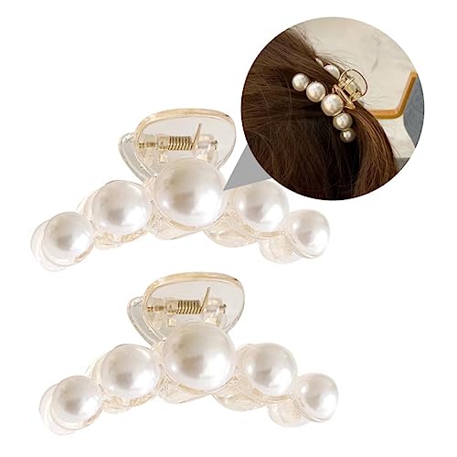 HAPINARY Perle Haarnadel 2 Stück Kreative Haarspangen Mit Perlen Damen Haarschmuck Für Täglichen Gebrauch von HAPINARY