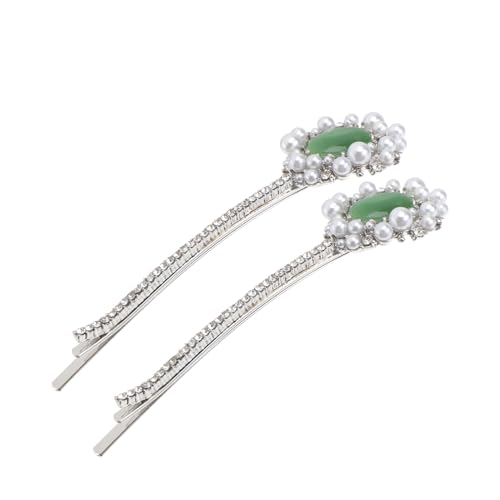 HAPINARY 2st Haarspangen Aus Kristall Strass-haarnadeln Haarnadeln Für Frauen Haarschmuck Goody Haarspangen Für Frauen Haarspangen Für Damen Haarnadel Für Frauen Knall-clip Fräulein Perle von HAPINARY