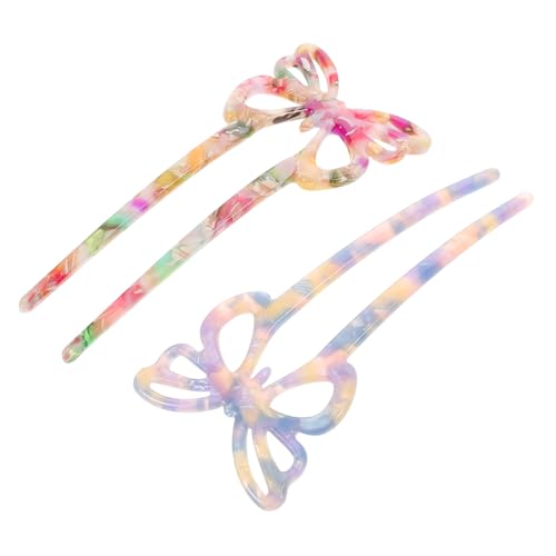 HAPINARY 2st Schmetterlingshaarnadel Aus Acetat Sternzeichen Haarspangen Koreanische Haarnadeln Hut-druckpolster Britischer Standardbausatz Montageklemme Sattelstütze Kleidung Essigsäure von HAPINARY