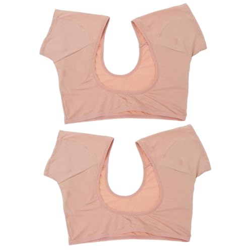 HAPINARY 2stücke Atmungsaktive Unterarm Schweißpolster Weste Wiederverwendbare Schweißabsorbierende Achselpads Für Damen Und Herren Waschbare Schutzpolster Gegen Schweißflecken von HAPINARY
