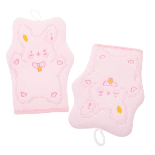 HAPINARY 2stücke Badeschrubber-handschuh Mit Peeling-wirkung Tiefenreinigungs-körperwäscher Zum Schrubben Tragbarer Waschhandschuh Für Junge Mädchen Und Erwachsene Aus Robustem Viskose von HAPINARY