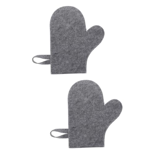 HAPINARY 2stücke Felt Sauna Handschuh Isolierender Sauna-mitt Für Sicheren Hitzeschutz Mit Hängendem Für Damen Und Herren von HAPINARY