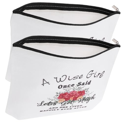 HAPINARY 2stücke Canvas-Zipper-Tasche Für Damen Münztasche Mit Reißverschluss Wechseltasche Aus Canvas Münzhalter Für Kleine Gegenstände Kosmetiktasche Zur Aufbewahrung Von Damenbinden SCHL von HAPINARY