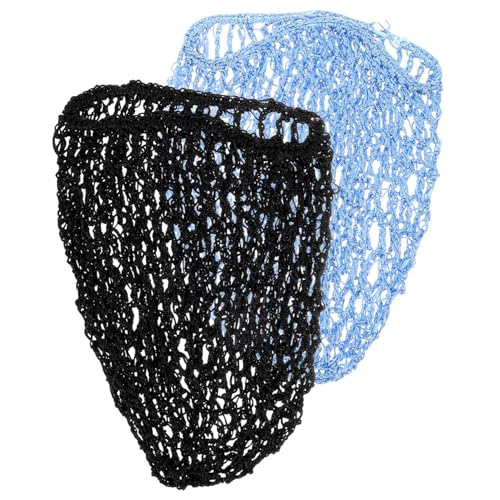 HAPINARY 2stücke Mesh Haarnetz Zum Schlafen Für Frauen Gehäkeltes Haar Netz Bequeme Haarnetze Zum Schlafen Elastische Haar Netze Für Verschiedene Haartypen von HAPINARY