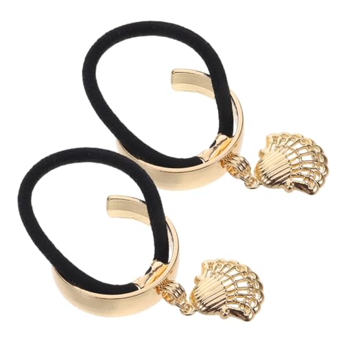 HAPINARY 2stücke Metall-haar-pferdeschwanz-halter Manschettenarmreif Mit Muschel- Haargummi in Strand-pferdeschwanz-ring Für Frauen Und Mädchen von HAPINARY