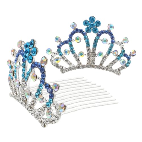 HAPINARY 2stücke Mini-tiara Strass-haar-tiara-kamm Eleganter Kronenkamm Kopfschmuck Für Frauen Hochzeit Party Braut von HAPINARY