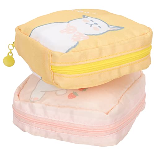 HAPINARY 2stücke Periode Tasche Mit Griffen Damenbinden Aufbewahrungstasche Tragbare Tasche Für Binden Und Reißfeste Geldbörse Geeignet Für Reisen Schule Und Büro von HAPINARY