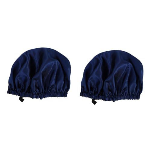 HAPINARY 2stücke Satin Schlafhaube Für Damen Verstellbare Bequeme Haarhaube Atmungsaktive Und Hautfreundliche Nachtmütze Für Locken Und Haarschutz von HAPINARY