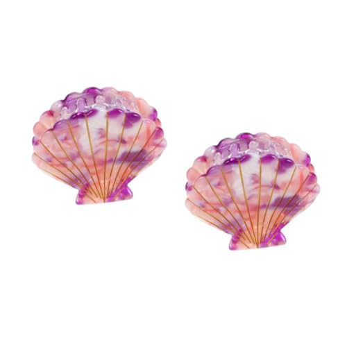 HAPINARY 2stücke Shell Form Haarklammer Für Damen Rutschfeste Haarspange Für Pferdeschwanz Geometrisches Design Sanft Zu Haaren Vielseitig Für Haartypen von HAPINARY