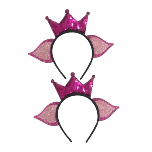 HAPINARY 2stücke Stirnbänder Im -stil Dekorative Haarbänder Für Mädchen Mit Krone-motiven Für Festivals Und Partys HAPINARY 2stücke Stirnbänder Im -stil Dekorative Haarbänder Für Mädchen Mit Krone-motiven Für Festivals Und Partys von HAPINARY