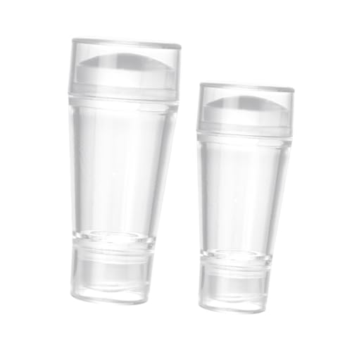 HAPINARY 2stücke Teiliges Transparenter Nagelstempel Doppelseitiger Maniküre-stempel Für Kreative Nail Art Für Zuhause Und Profis Langlebig Und Einfach Zu Verwenden von HAPINARY