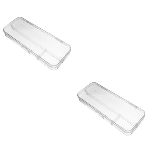 HAPINARY 2stücke Transparente Stiftebox Für Schreibwaren Großer Organizer Für Bleistifte Und Marker Praktische Aufbewahrungslösung Für Schreibtisch Und Schule von HAPINARY