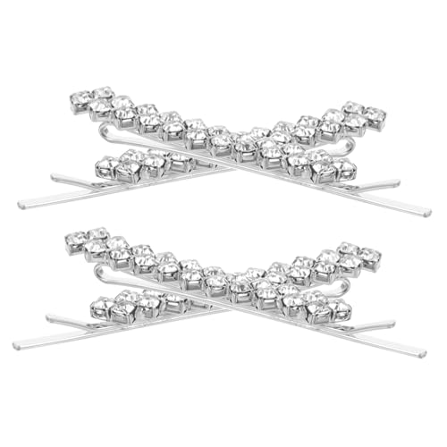 HAPINARY 3 Sets 2 Paar Haarschmuck Mit Strasssteinen Bobby-haarschmuck Aus Legierung Für Damen Für Den Täglichen Gebrauch Und Besondere Anlässe von HAPINARY