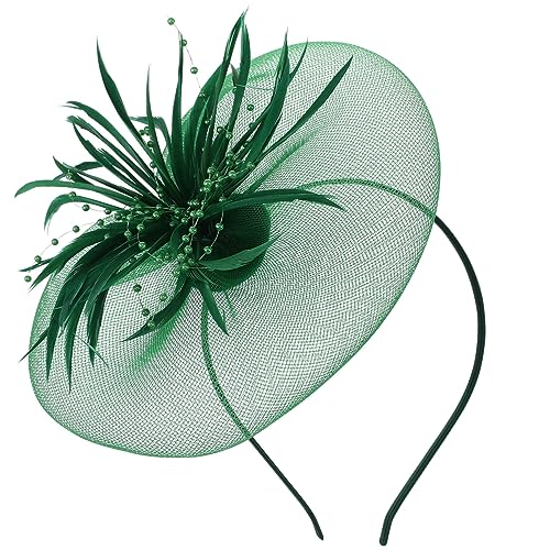 HAPINARY 3stücke Elegantes Haarschmuck Federn Und Netz Für Partys Hochzeiten Und Besondere Anlässe Stilvolle Kopfbedeckung Für Damen Dunklem von HAPINARY