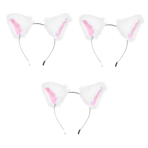 HAPINARY 3 Pcs Ohr Haar Hoop Entzückende Frauen Stirnband Cartoon Ohren Haar Band Fotografie Requisiten Party Zubehör von HAPINARY
