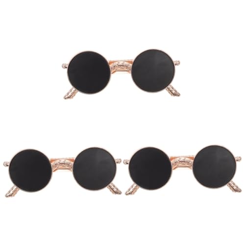 HAPINARY 3stücke Sonnenbrillenförmige Haarspange Metall Kreative Haarschmuck-haarclip Für Damen Strapazierfähig Für Verschiedene Frisuren Goldene Farbe von HAPINARY