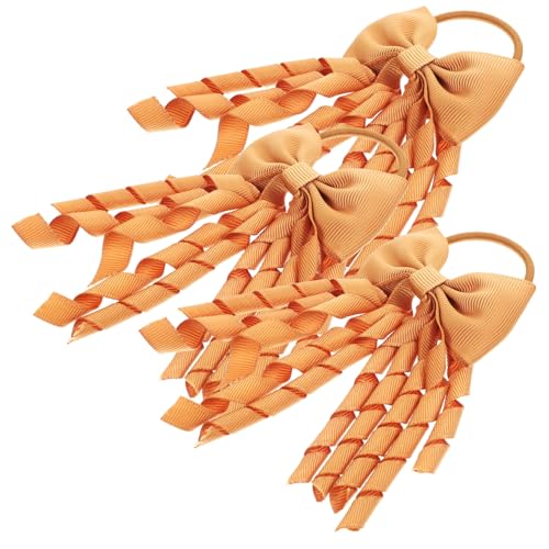 HAPINARY 3 Stück Haarschleifen Cheerleading Pferdeschwanzhalter Haarschmuck Cheerleading Haarband Haarbänder Für Mädchen Cheerleading Ribbon Bows Cheerleader Bows Haarband von HAPINARY