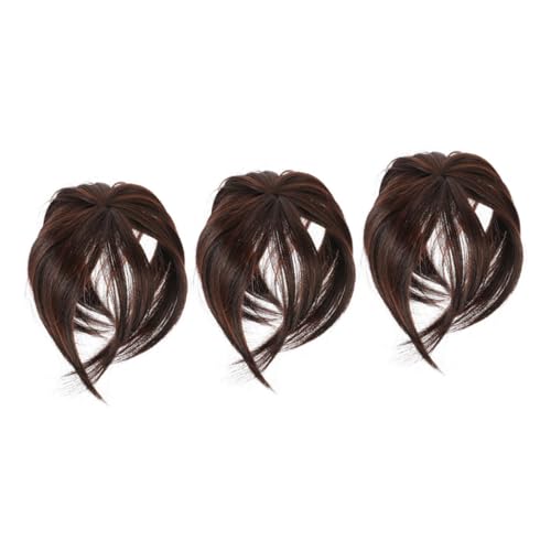 HAPINARY 3 Stück Perückenstück Falscher Pferdeschwanz Pferdeschwanz Haarklammer Haarbürste Flechten Perücke Styling Perücken Identifikator Gefälscht Netz Frauen Chemische Faser von HAPINARY