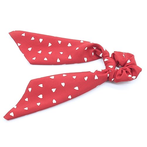 HAPINARY 3 Stück Teiliges Haargummis mit Herzmotiv Elastische Haarschleifen aus Langlebigem Material Schonend für Frauen als Modisches Haaraccessoire für Alltag und Festtage Rot von HAPINARY