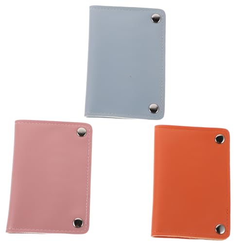 HAPINARY 3 Stück Teiliges Tragbares Nagelfräserbohrer-etui mit Schnappverschluss Organizer für Nageltechnik-zubehör Schutzfutter Aufbewahrungstasche in Blau Orange von HAPINARY