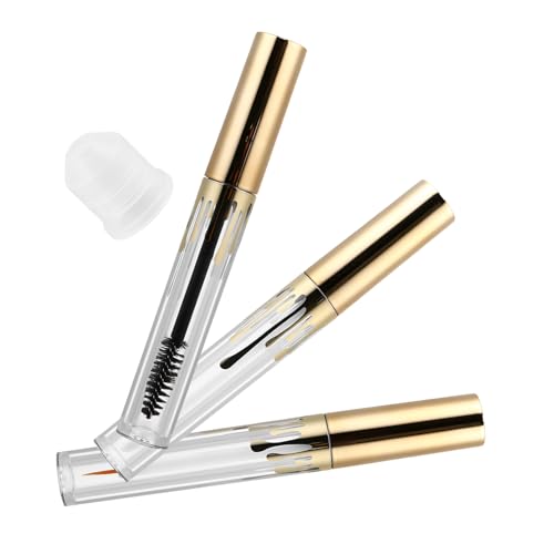 HAPINARY 3 Stück Teiliges Transparentes Kosmetikset mit Pinsel Wiederbefüllbare Leere Lipgloss Eyeliner Wimperntuschbehälter Auslaufsicher Leicht für Make up aufbewahrung und HAPINARY 3 Stück Teiliges Transparentes Kosmetikset mit Pinsel Wiederbefüllbare Leere Lipgloss Eyeliner Wimperntuschbehälter Auslaufsicher Leicht für Make up aufbewahrung und von HAPINARY