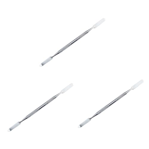 HAPINARY 3stücke Edelstahl Mischwerkzeug Für Kosmetik Farbmodulationsbar Zum Mischen Von Foundation Lidschatten Und Concealer Hochwertige Langlebige Und Einfach Zu Reinigende Rührstange von HAPINARY