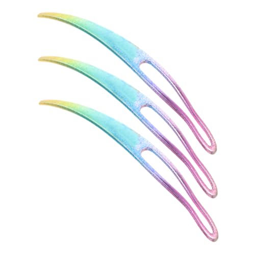 HAPINARY 3 Stücke Ergonomische Dreadlock-häkelnadel Zum Flechten Von Haaren Tragbare Haarstyling-tool Für Locs von HAPINARY