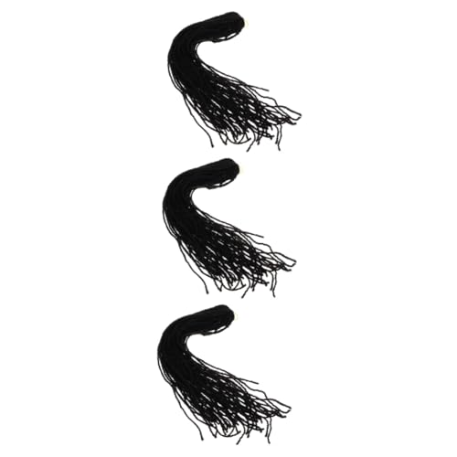 HAPINARY 3 Stücke Synthetische Dreadlock-extensions Für Männer Haarverlängerungen Pferdeschwanz Dreds Unisex Perücke Mode Haarteil von HAPINARY